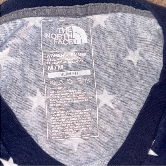 The North Face Blue and Red Short Sleeve Tee - Picture 3 of 3